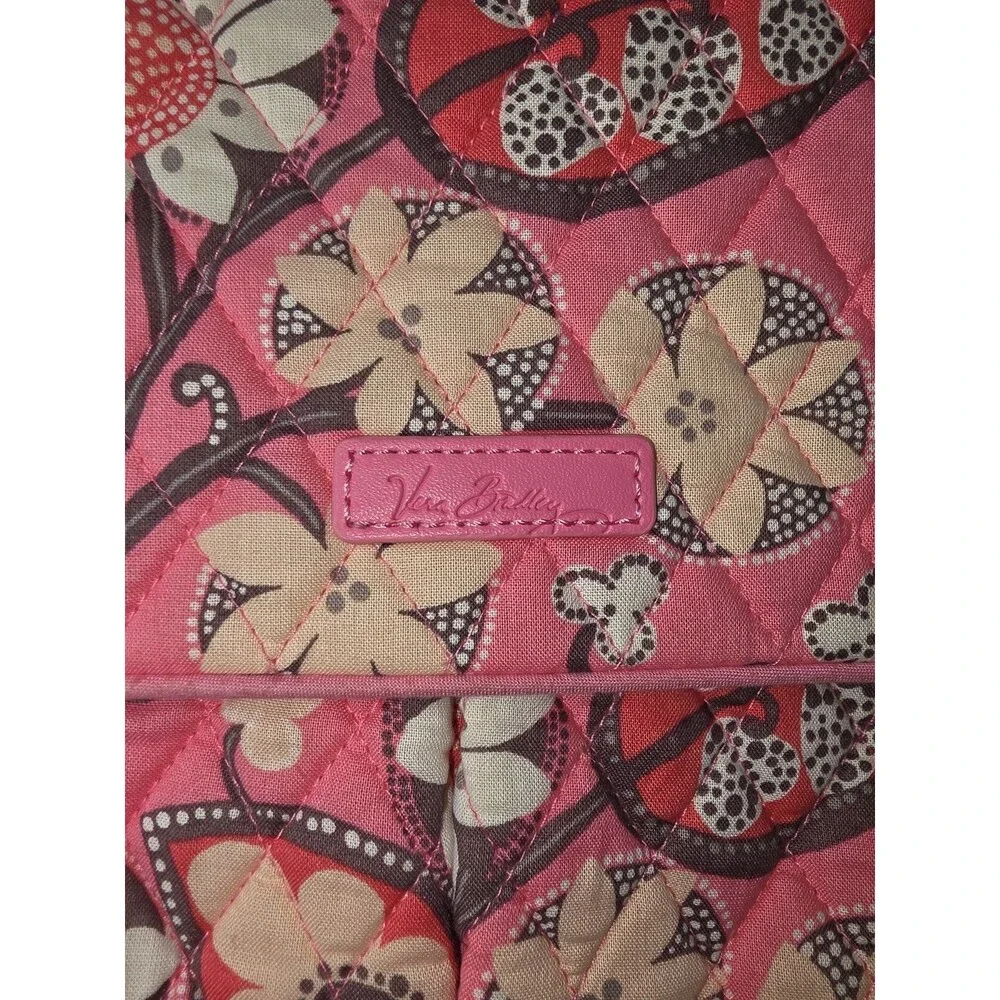 Vera Bradley Crossbody Blush Pink Hipster Purse Front Flap Pockets